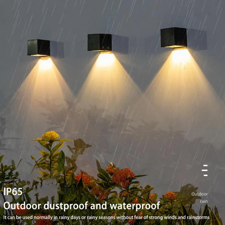 Solar Wall Light LED RGB & Warm White
