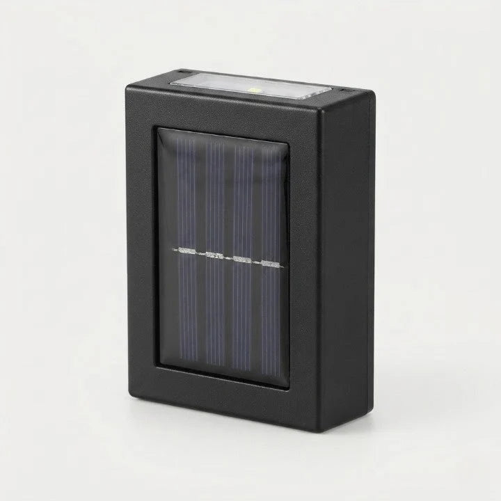 Solar Wall Lights 4-Piece Aluminum Bidirectional Warm White