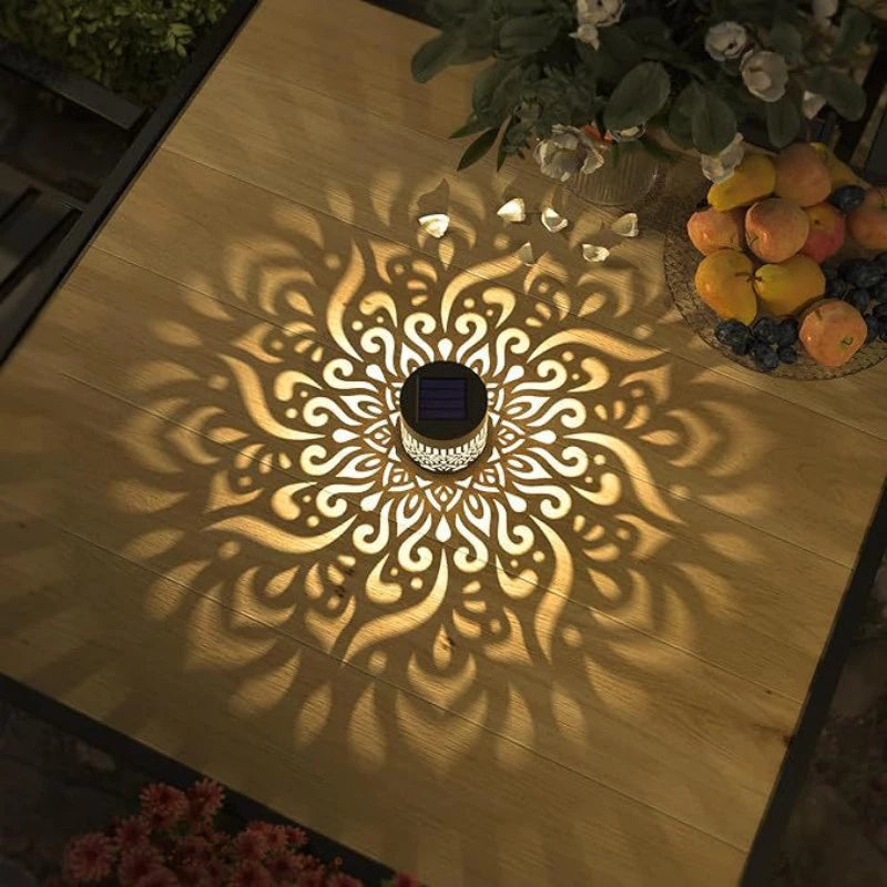 Solar Wall Lights Peony Shadow Weatherproof Set of 2
