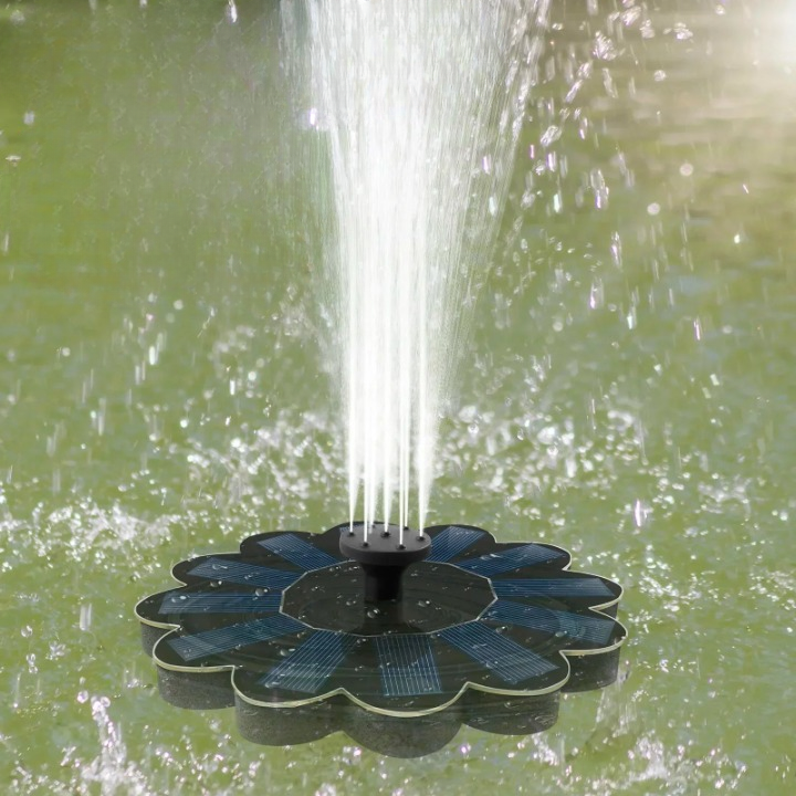Solar Water Fountain Floating Cable-Free Interchangeable Nozzles