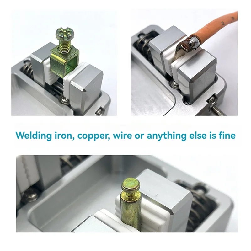 Soldering Clamp Double Jaw Heat-Resistant Jaws 11 mm Opening