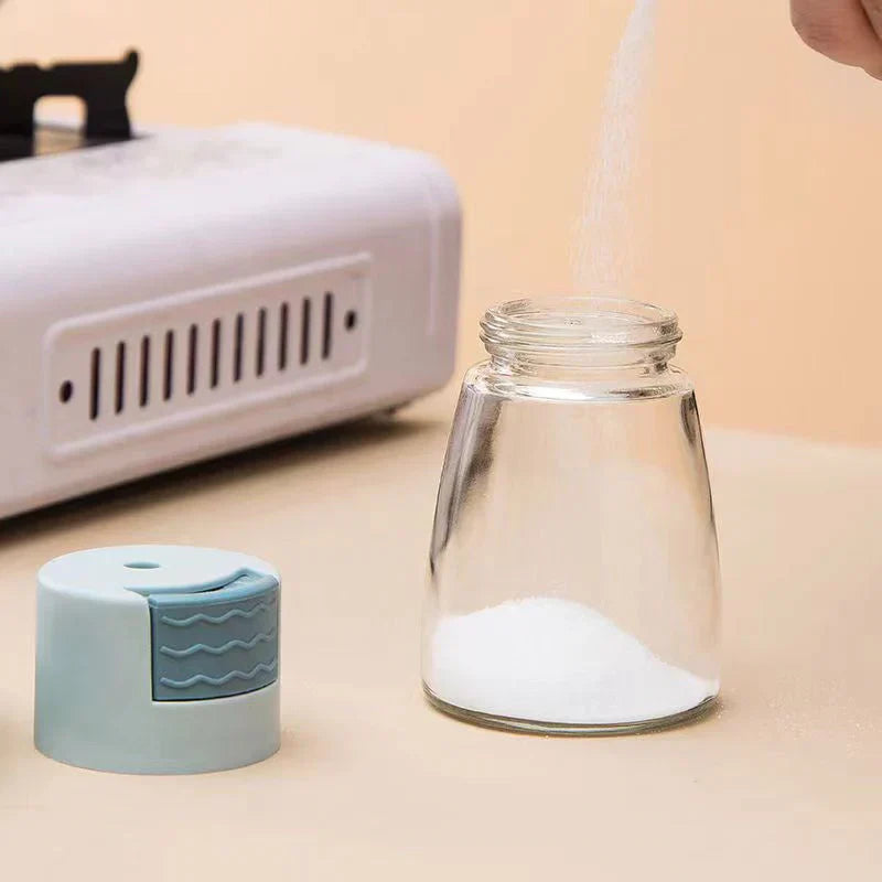 Spice Dispenser Pressure-Assisted Push-Button Portion Control