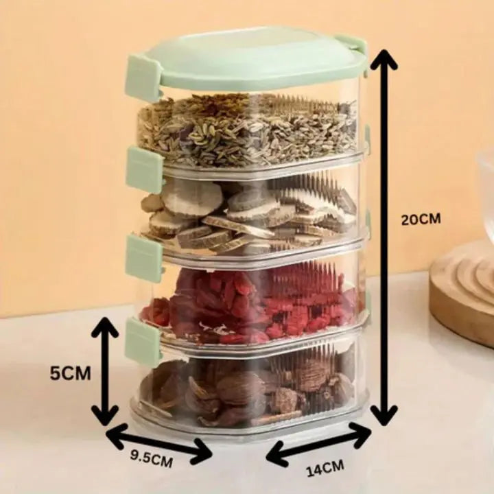 Spice Organizer Airtight & Stackable BPA-Free