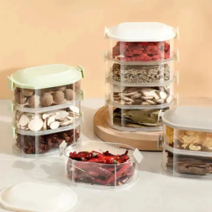 Spice Organizer Airtight & Stackable BPA-Free