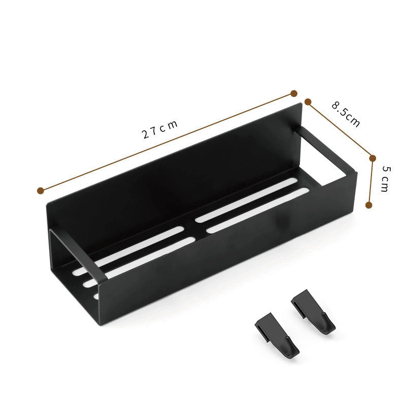 Spice Rack Magnetic No-Drill Carbon Steel With Hooks