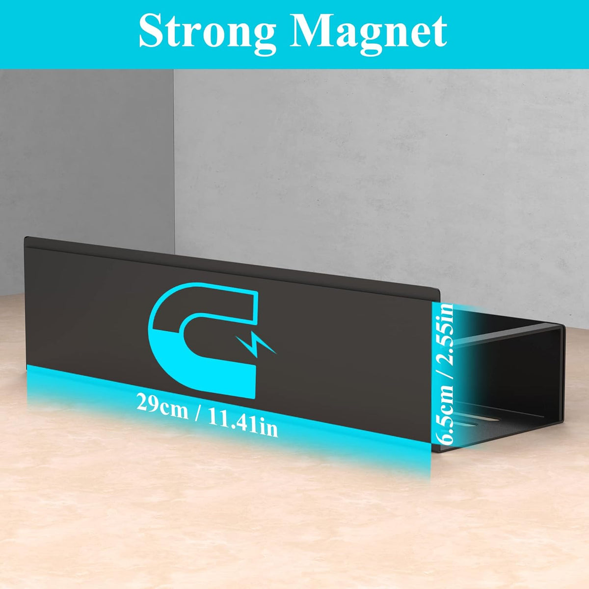 Spice Rack Set Magnetic Powder-Coated Set of 4