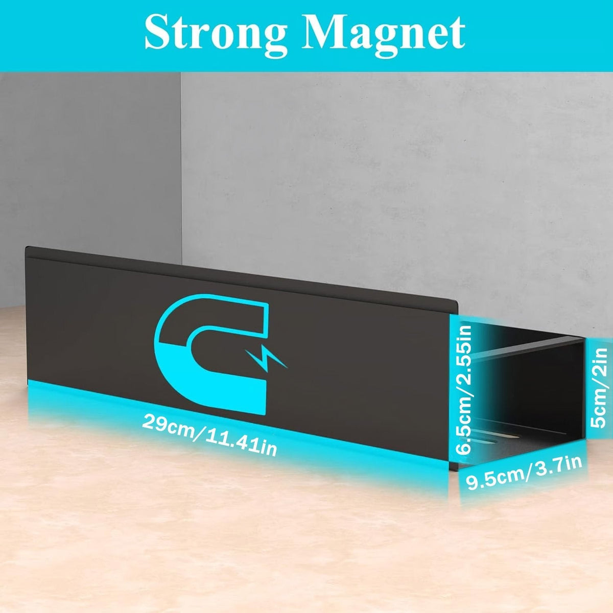 Spice Shelf Magnetic Carbon Steel Holds 8 Lbs