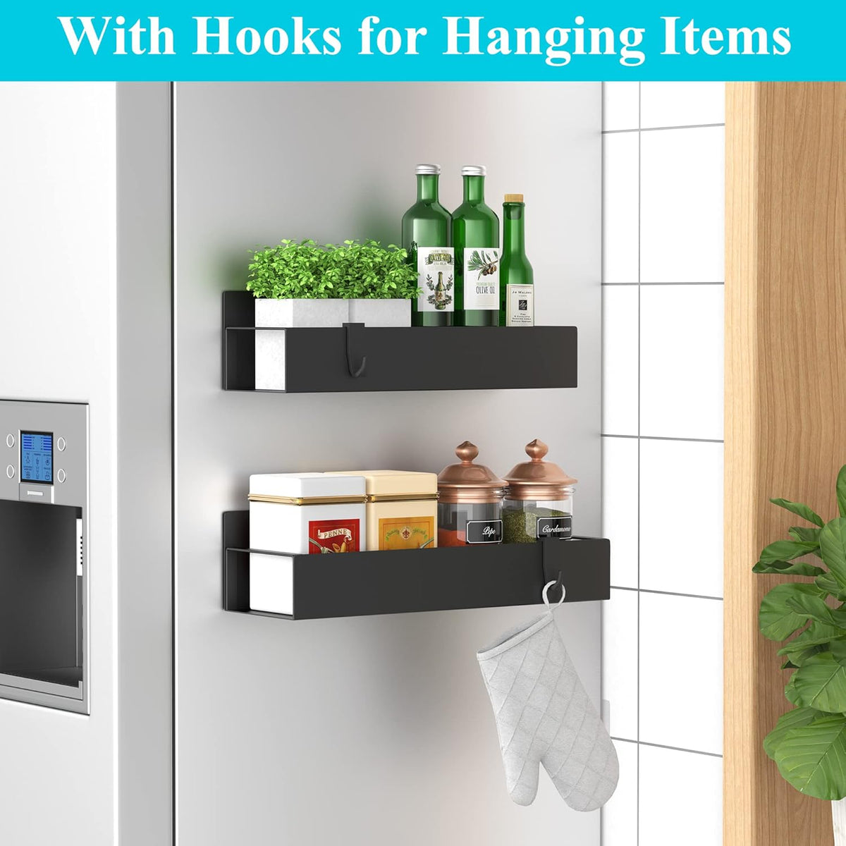 Spice Shelf Magnetic Carbon Steel Holds 8 Lbs