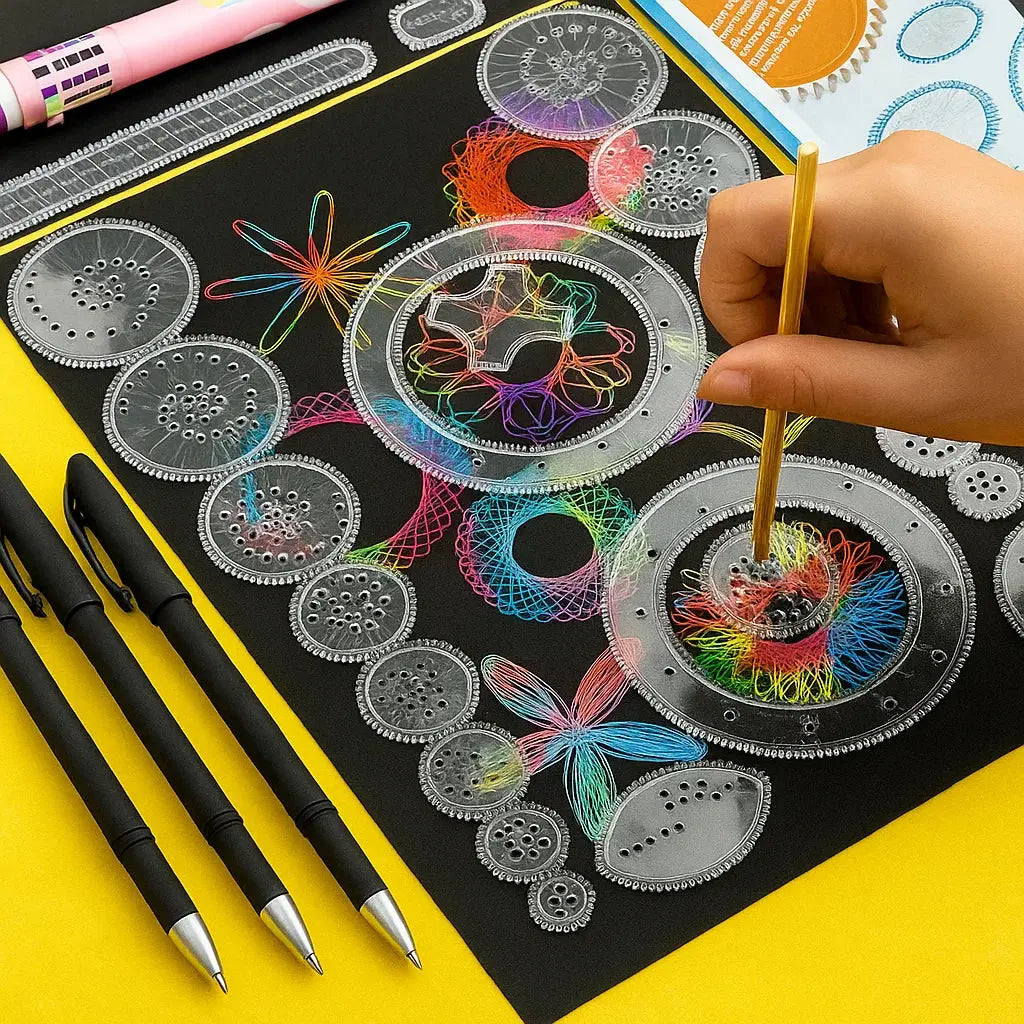 Spiral Ruler Set 22-Piece Kids-Safe ABS Plastic