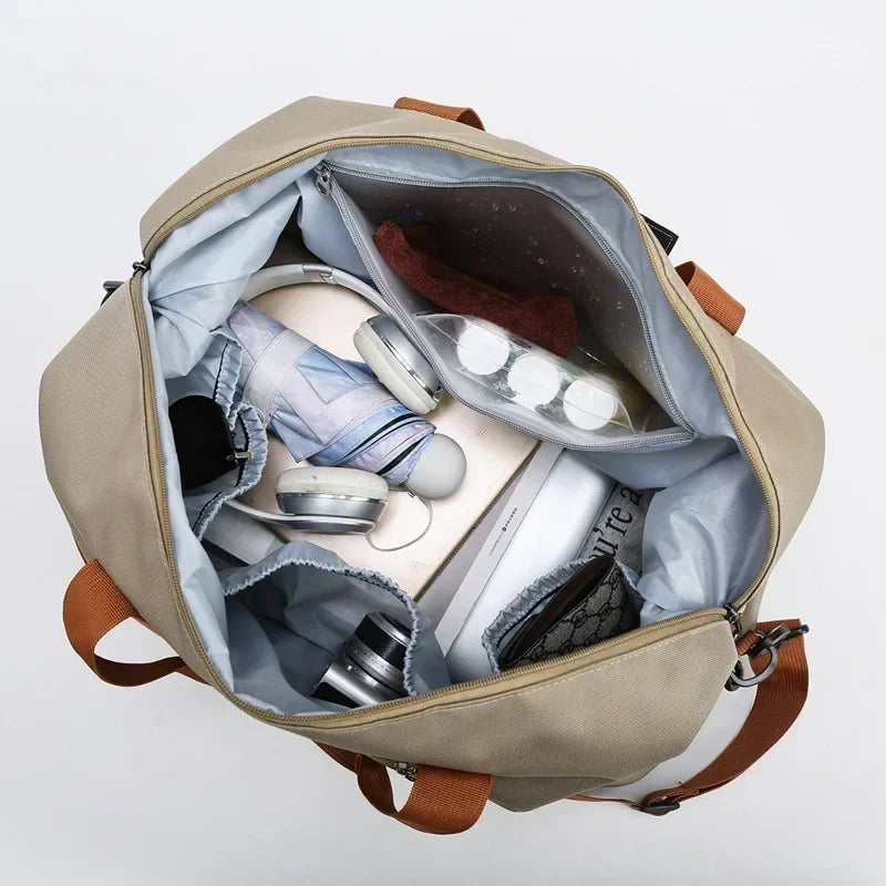 Sports Bag Wet-Dry Compartment & Shoe Pocket