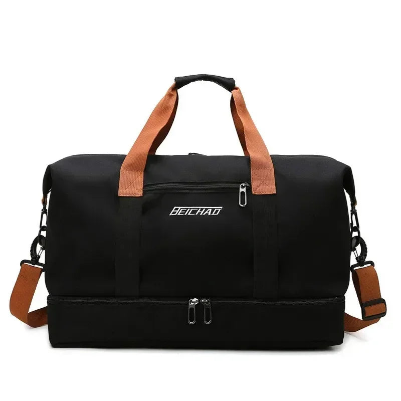 Sports Bag Wet-Dry Compartment & Shoe Pocket