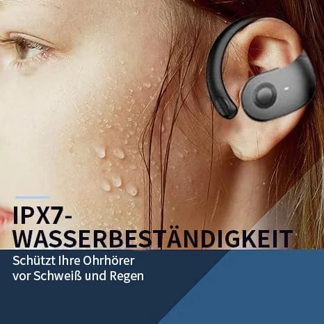 Sports Bluetooth Earbuds Silicone Ear Hooks 36-Hour Battery
