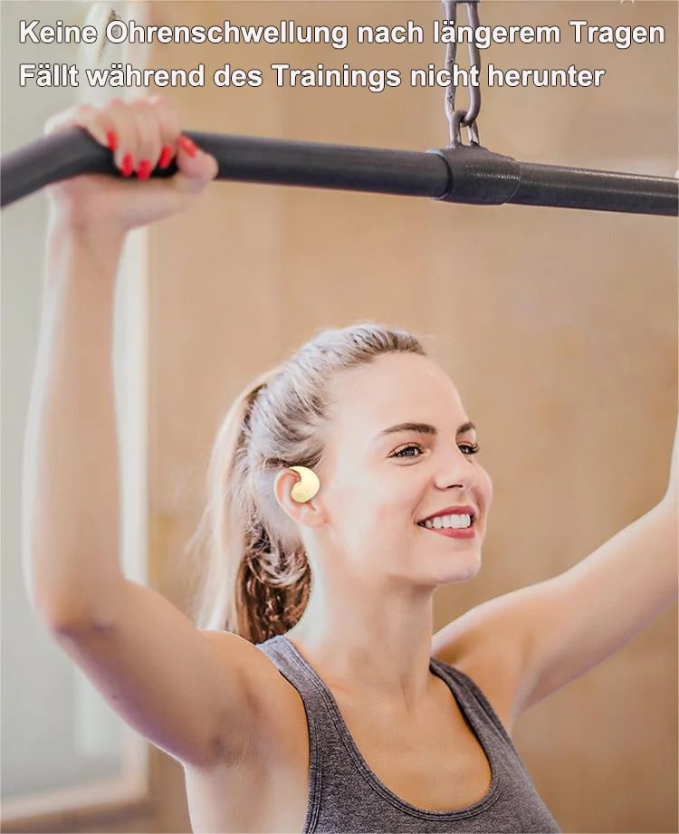 Sports Bluetooth Earbuds Silicone Ear Hooks 36-Hour Battery