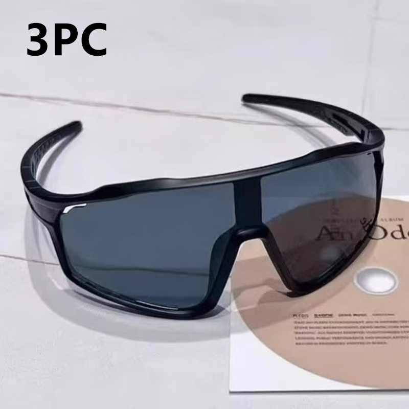 Sports Sunglasses Photochromic Lenses Rimless Panoramic View