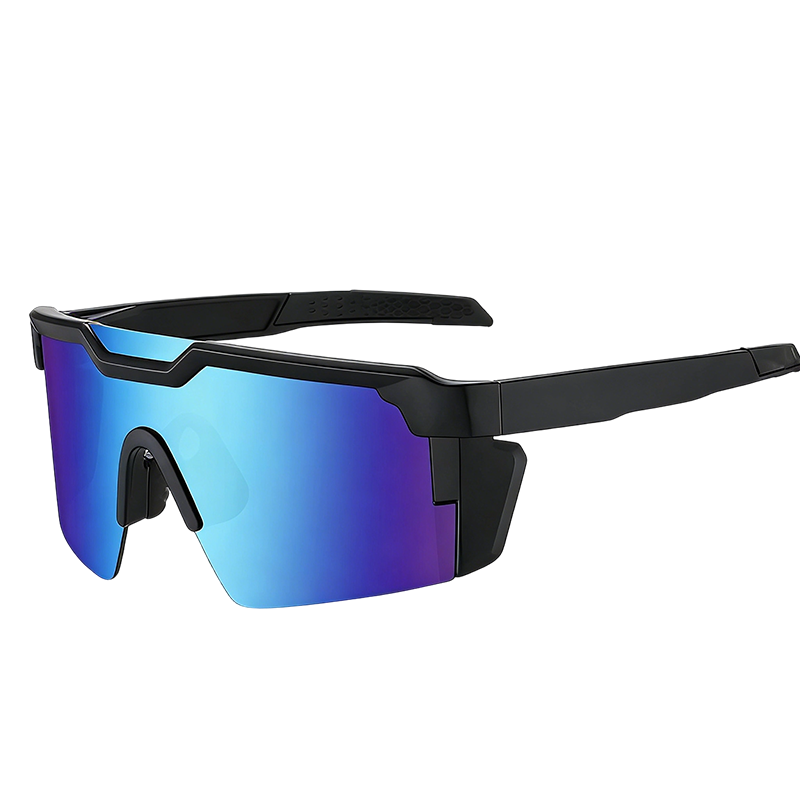 Sports Sunglasses UV400 Mirrored Windproof Side Shields