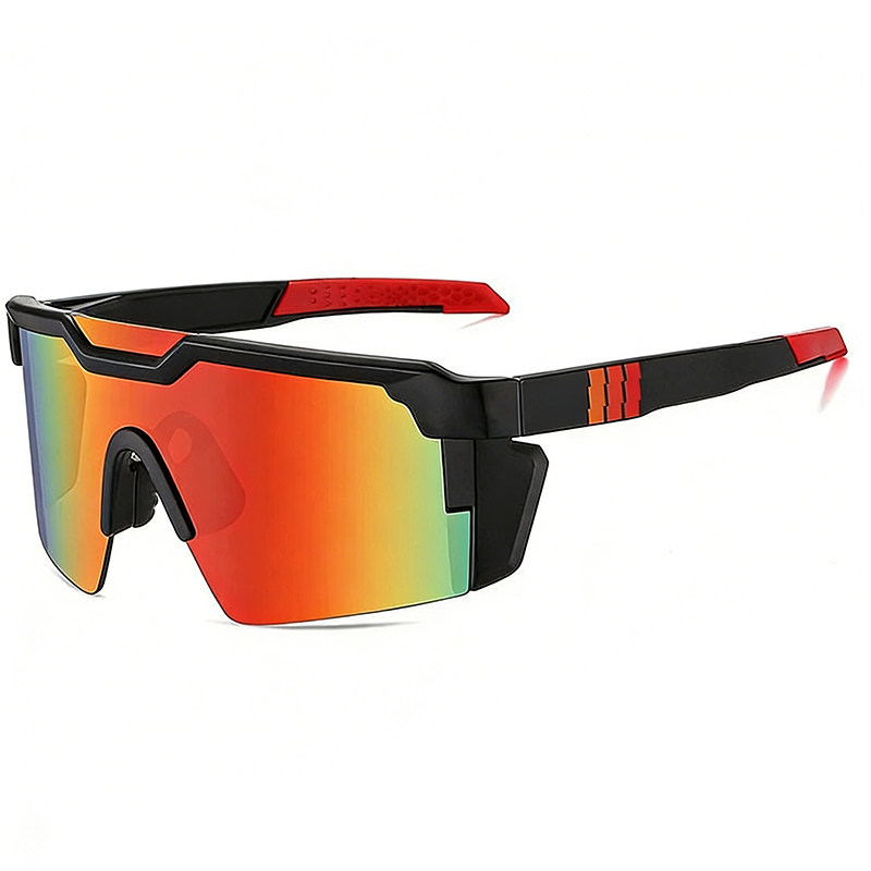 Sports Sunglasses UV400 Mirrored Windproof Side Shields