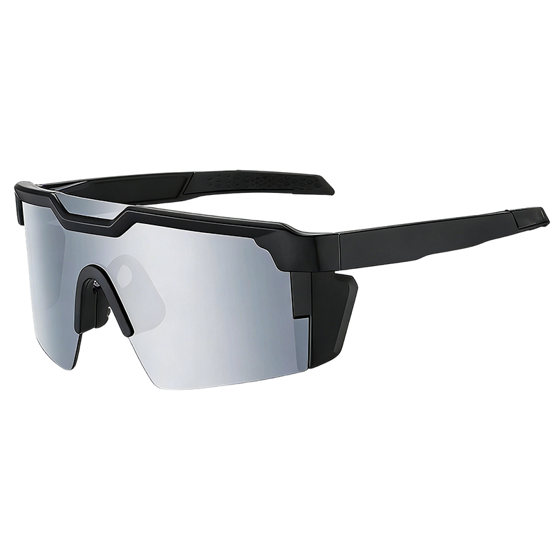 Sports Sunglasses UV400 Mirrored Windproof Side Shields