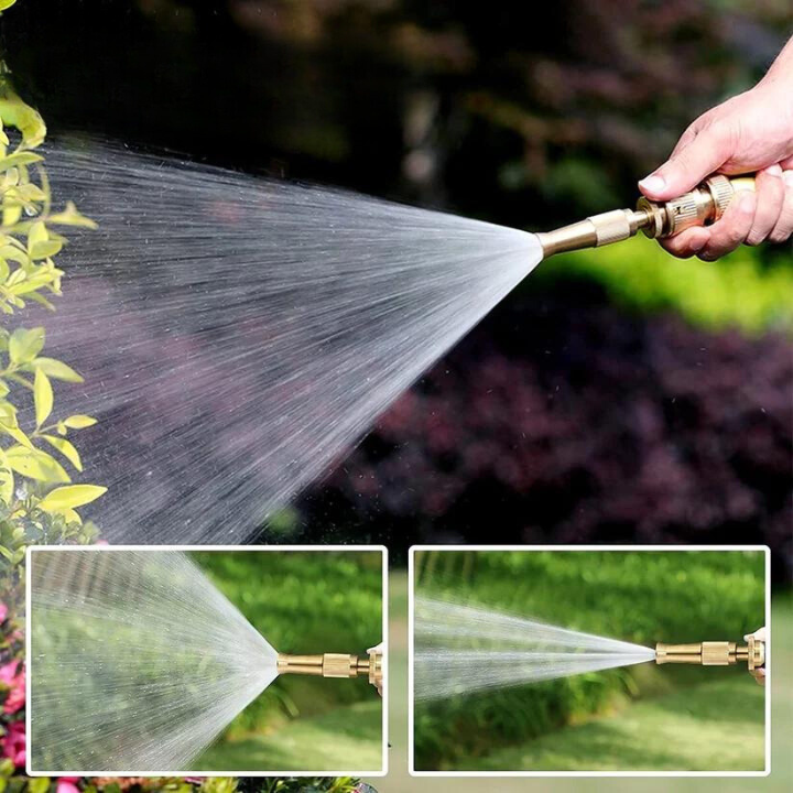 Spray Nozzle Adjustable High-Pressure Brass & Stainless Steel