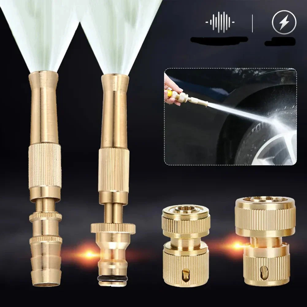 Spray Nozzle Adjustable High-Pressure Brass & Stainless Steel