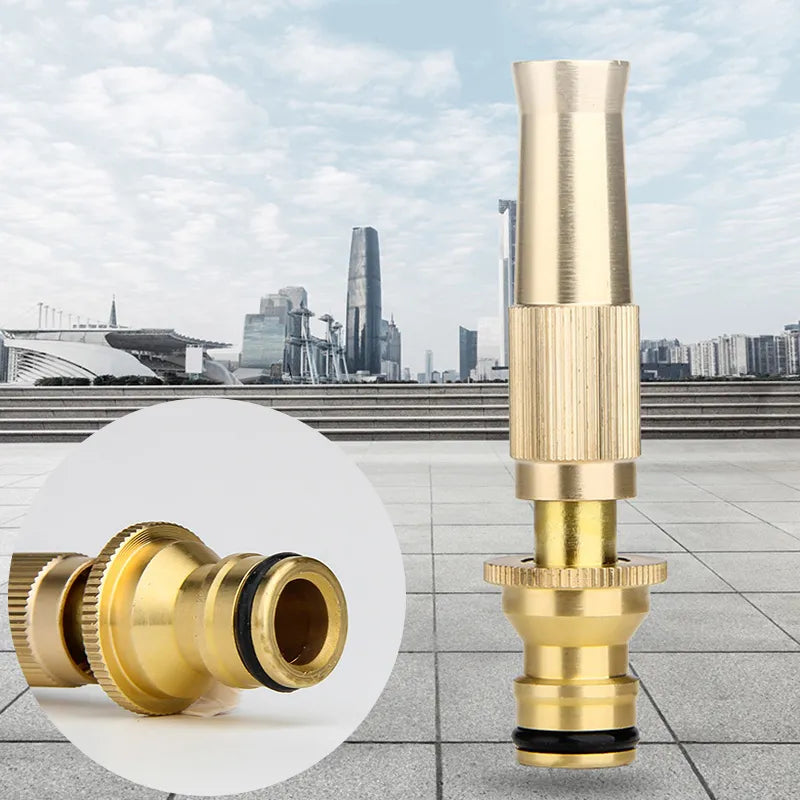 Spray Nozzle Adjustable High-Pressure Brass & Stainless Steel