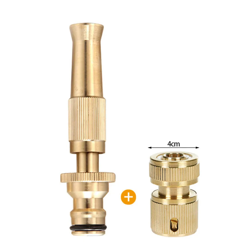 Spray Nozzle Adjustable High-Pressure Brass & Stainless Steel