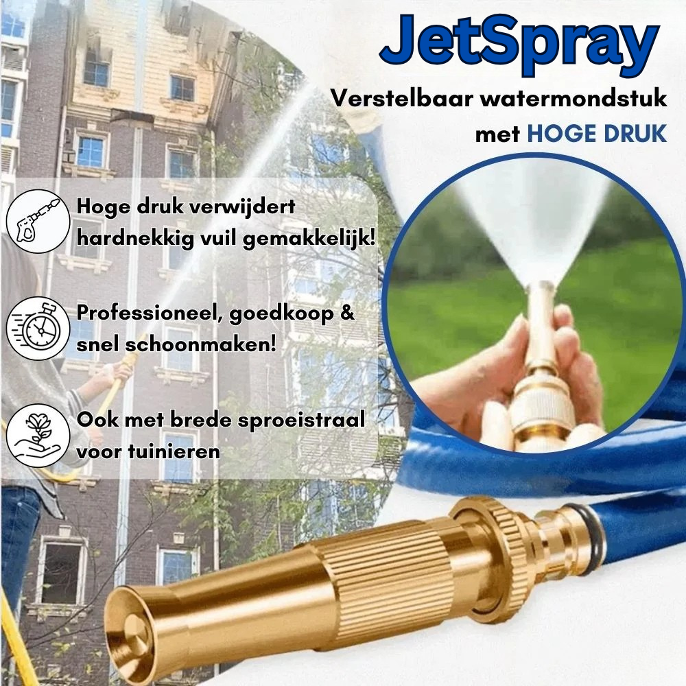 Spray Nozzle Adjustable High-Pressure Brass & Stainless Steel