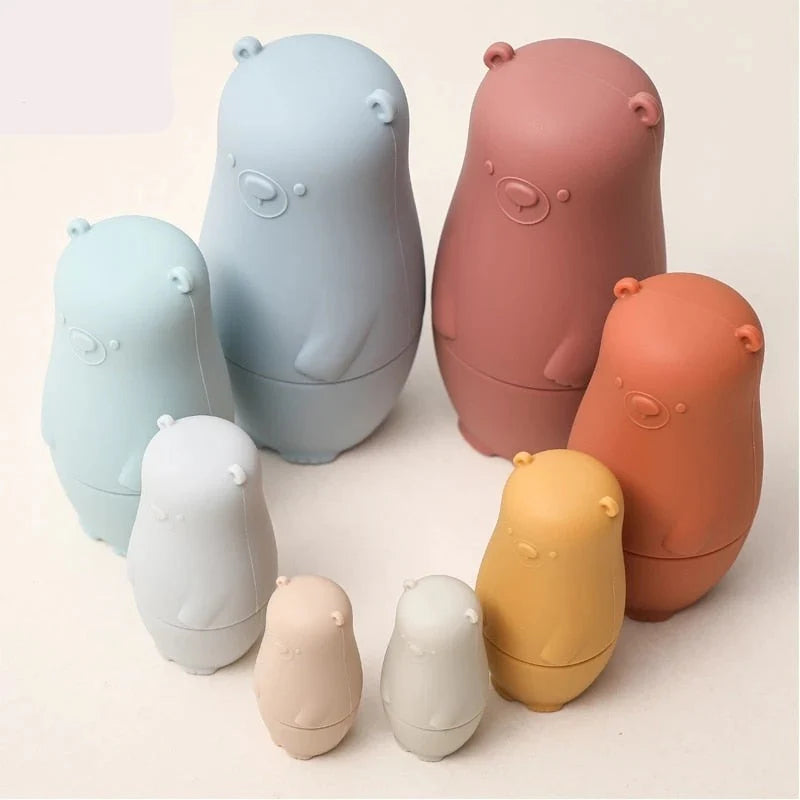 Stacking Dolls Silicone Teething-Friendly Set of 4