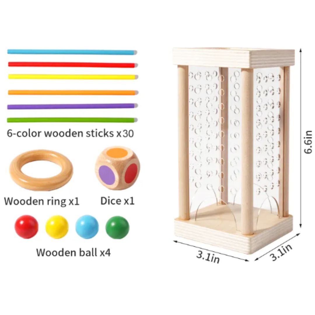 Stacking Game 3-In-1 Solid Wood & Non-Toxic Paint