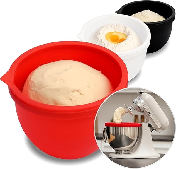 Stand Mixer Insert Fits Tilt-Head 5-Quart Food-Grade Heat-Resistant Silicone
