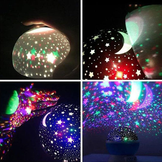 Star Projector Cordless LED Rotating Moon & Stars