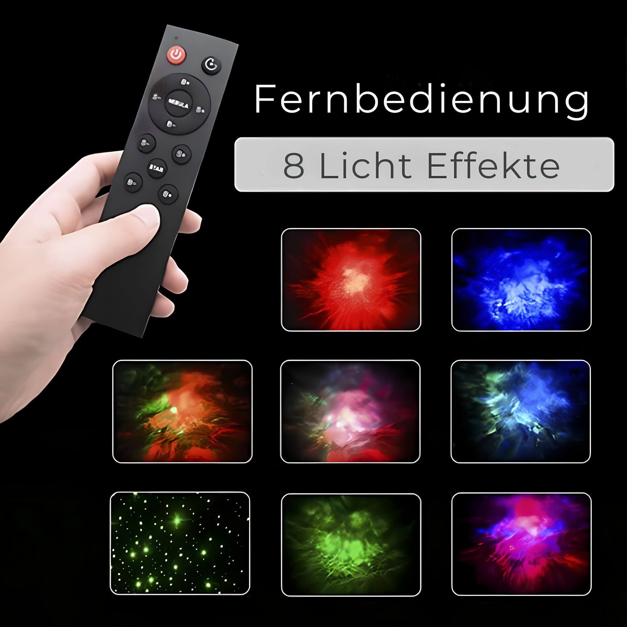 Star Projector Lamp Astronaut Design RGB LED Remote Control