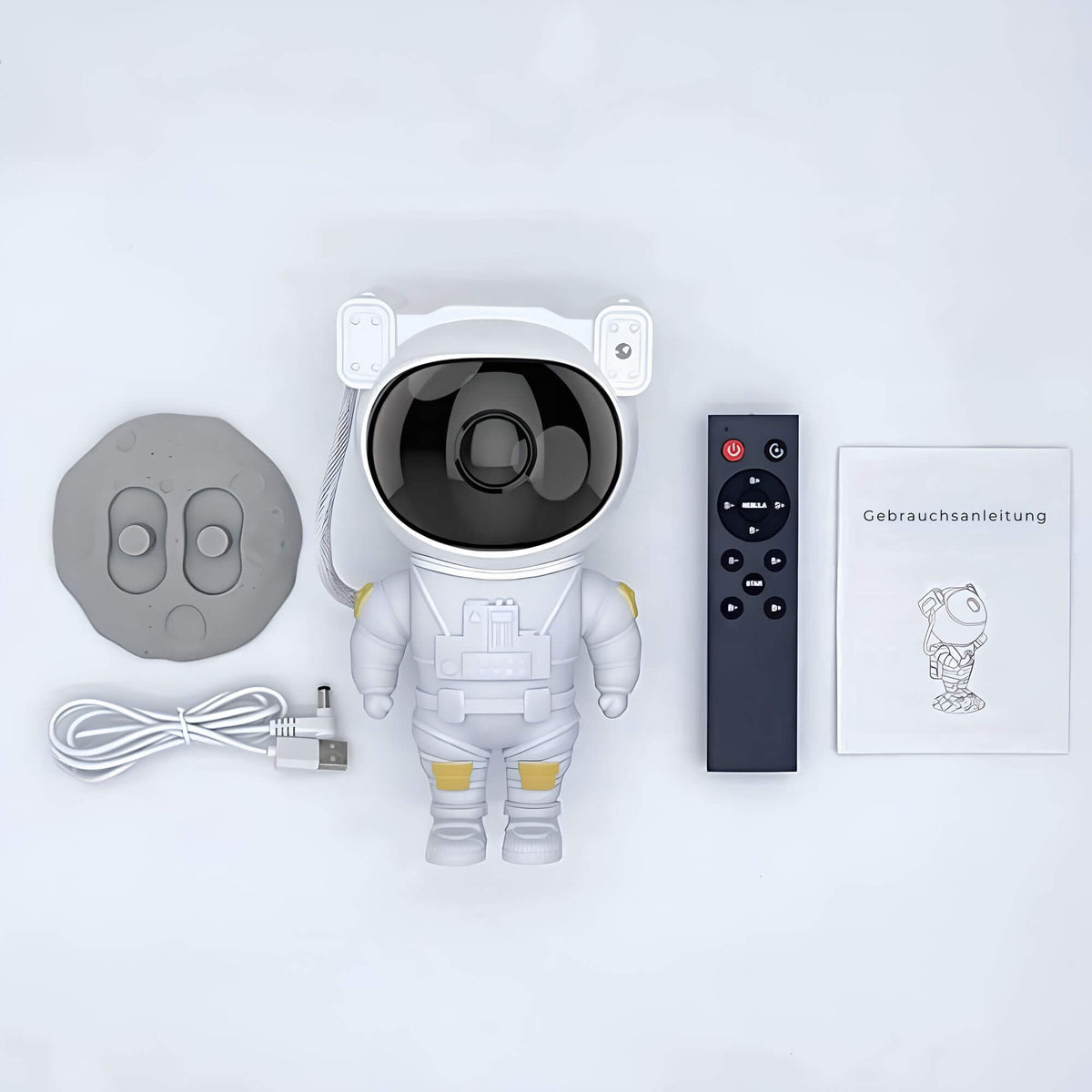 Star Projector Lamp Astronaut Design RGB LED Remote Control