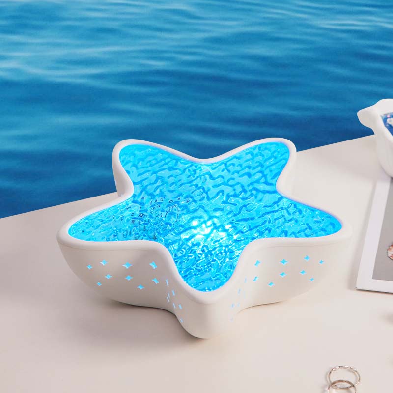 Star Projector Night Light Ocean Wave Rechargeable Seven Colors