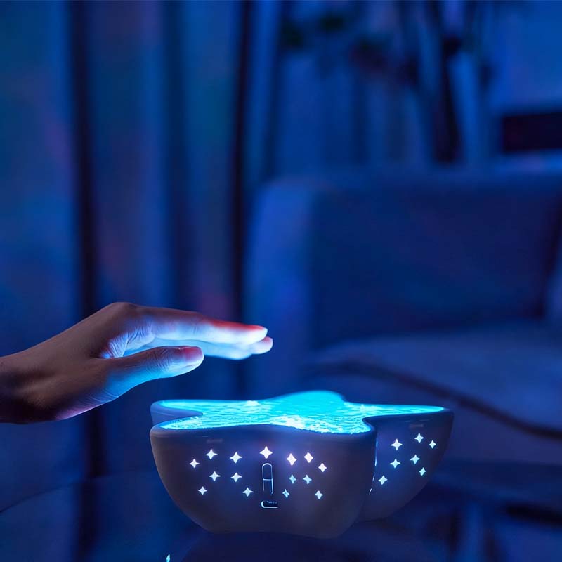 Star Projector Night Light Ocean Wave Rechargeable Seven Colors