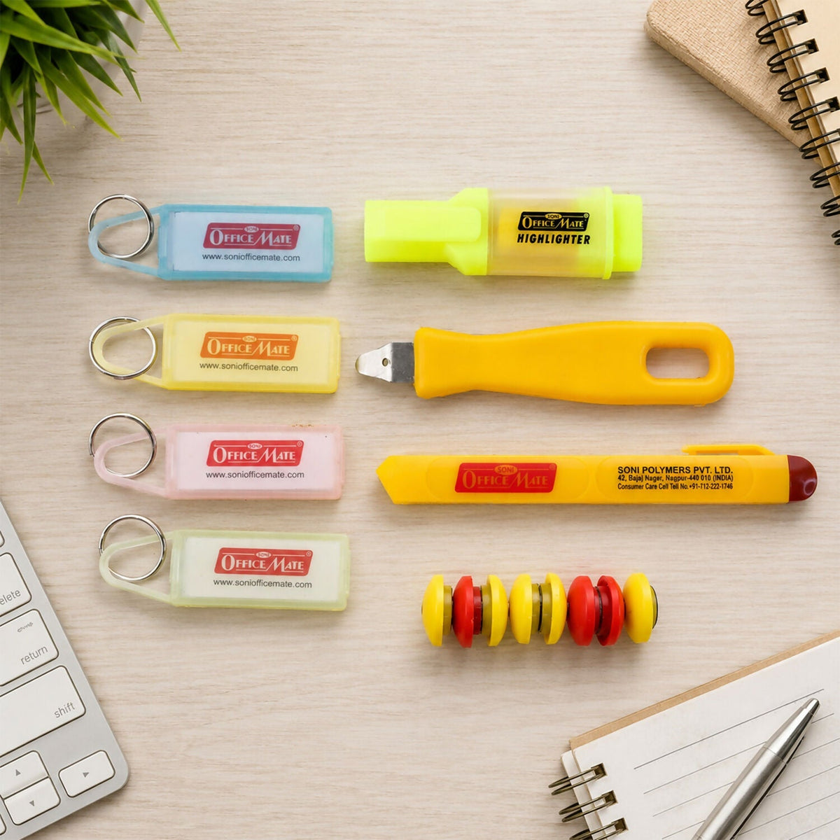 Stationery Set 20-Piece Multicolored Office & School Kit