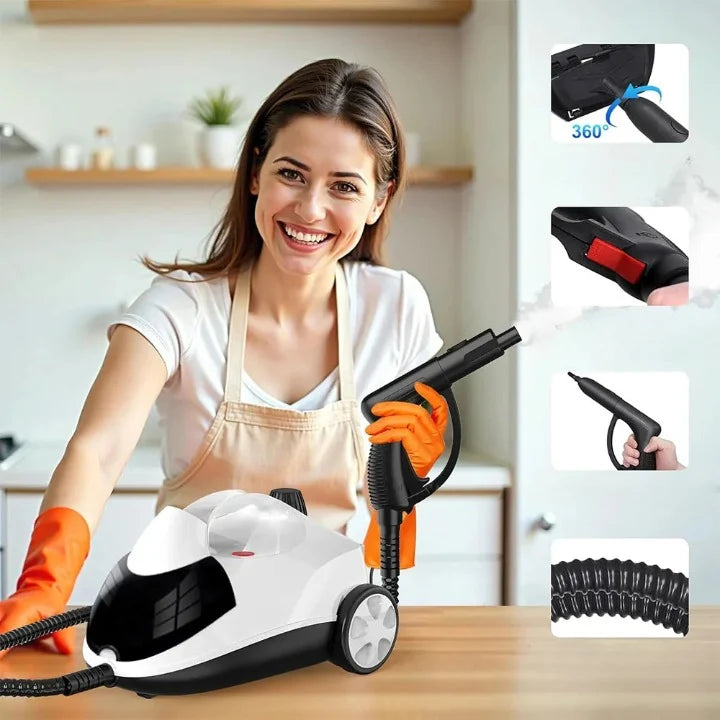 Steam Cleaner High-Pressure 2L Removable Tank Fast Heat-Up