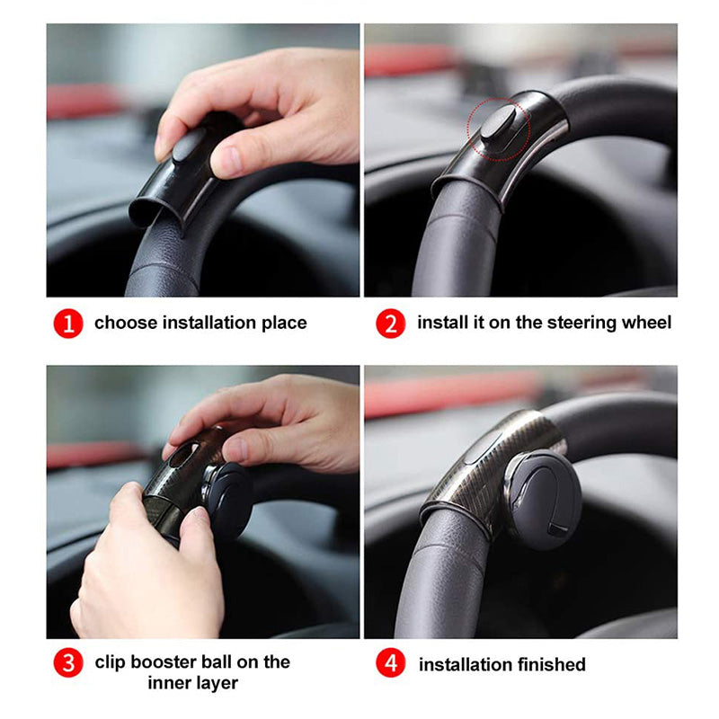 Steering Wheel Knob 360° Rotatable Non-Slip Silicone
