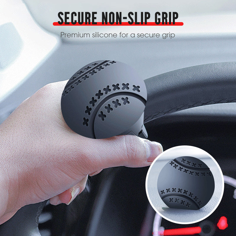 Steering Wheel Knob Ergonomic Silicone 360° Rotation Tool-Free Clamp
