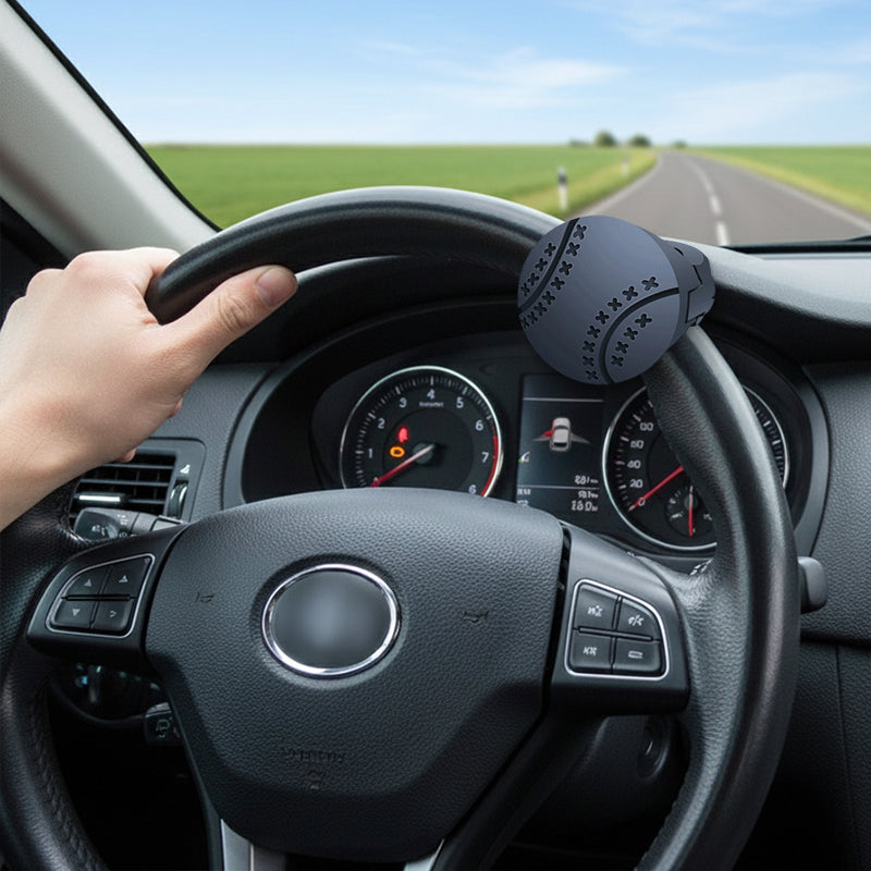 Steering Wheel Knob Ergonomic Silicone 360° Rotation Tool-Free Clamp