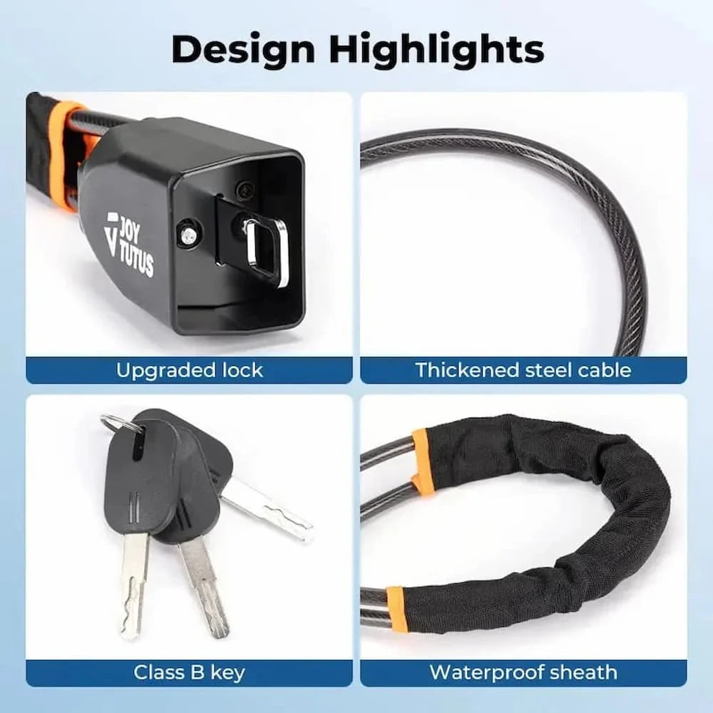 Steering Wheel Lock Cut-Resistant Steel Fits Up To 69cm