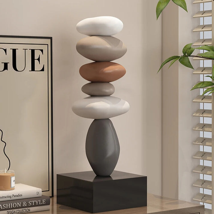 Stone Sculpture Stacked Minimalist Natural Stone