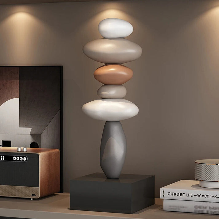 Stone Sculpture Stacked Minimalist Natural Stone