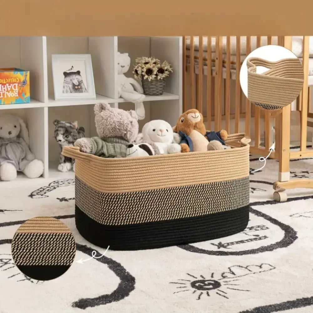 Storage Basket Foldable & Portable Washable Polyester 55 L