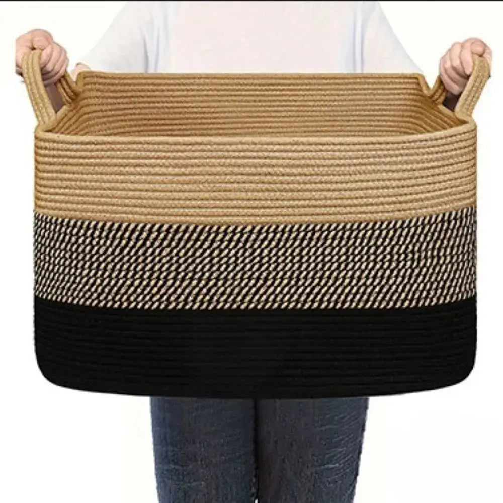 Storage Basket Foldable & Portable Washable Polyester 55 L