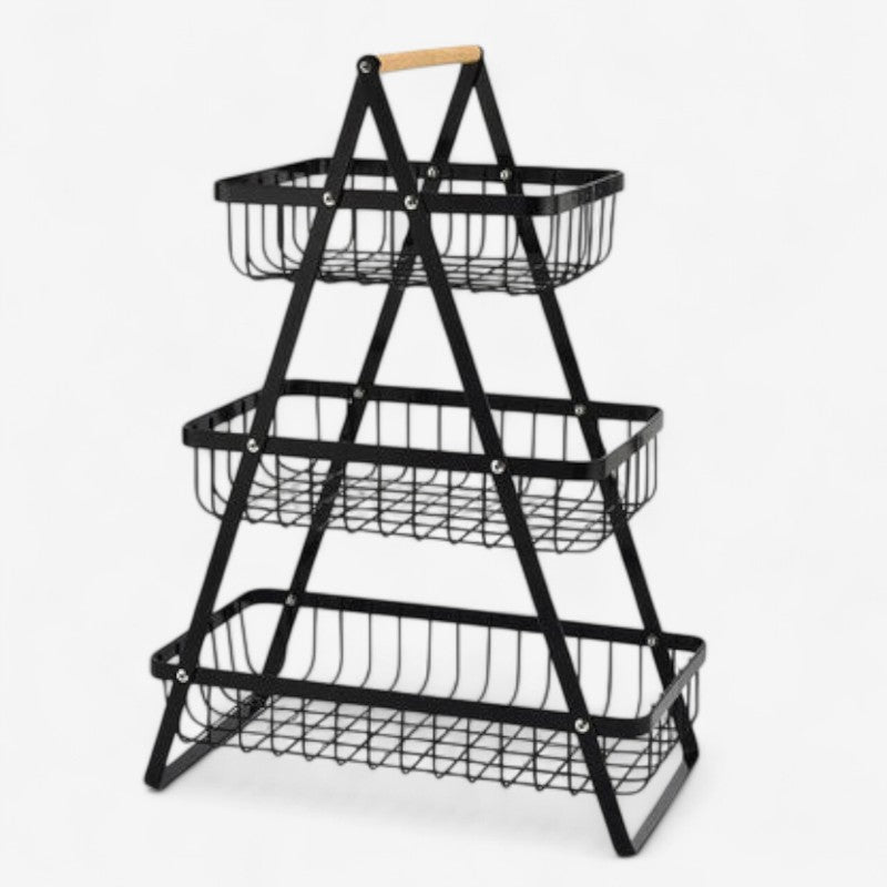 Storage Basket Iron Removable Bead Trim & Carry Handle