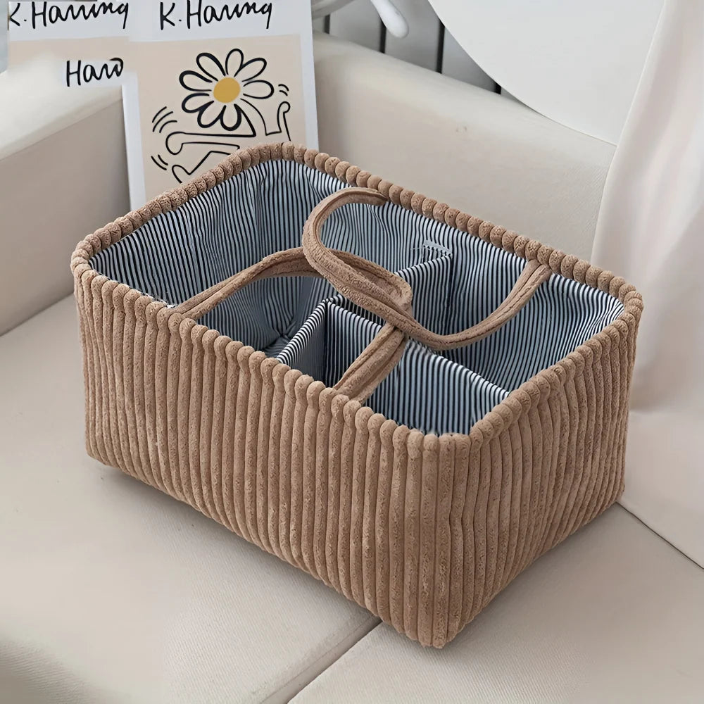 Storage Basket Organizer Open Design & Multiple Compartments