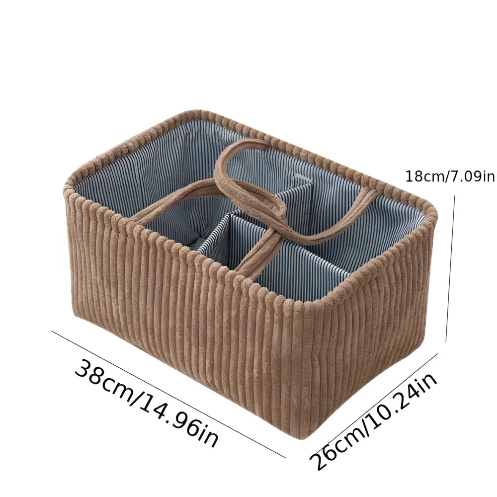 Storage Basket Organizer Open Design & Multiple Compartments