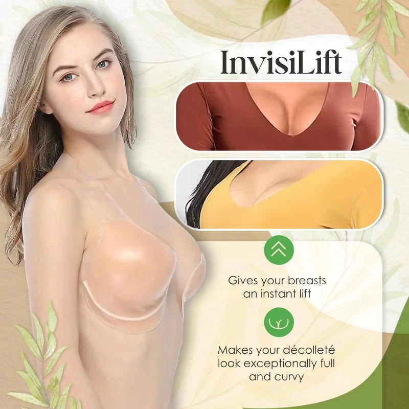 Strapless Adhesive Bra Invisible Lift Skin-Friendly Silicone & Reusable