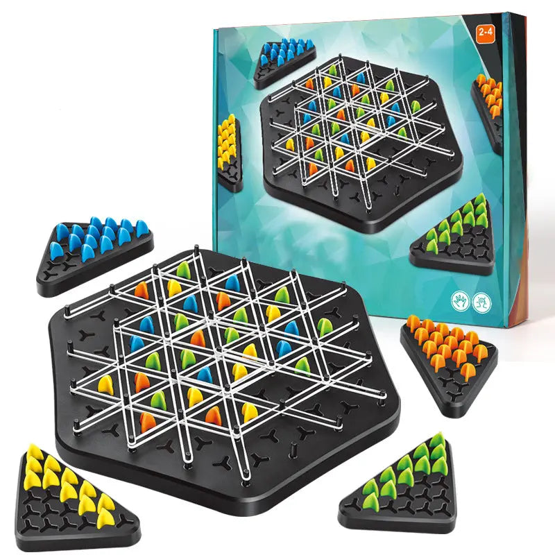Strategy Board Game Durable ABS Plastic Stackable 2-4 Players