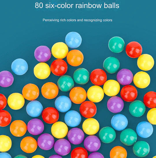 Strategy Game Colorful Marbles Durable Plastic & Storage Grooves